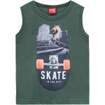 Regata Kyly Infantil Masculina Skate com Detalhe Neon