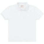 Camiseta Gola Polo Milon Infantil 10-12-14 - Branca