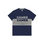 Camiseta Fakini Infantil Masculina 14-16-18 Marinho - Gamer