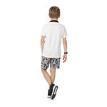 Conjunto Playground Infantil Masculino 4 ao 10 - Branco