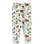 Calça Mijão Kiko Baby Bebê Masculino Bege Estampada Tamanho Rn - P - M - G