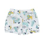 Short Kiko Baby Bebê Masculino RN ao G - Azul Claro Estampado