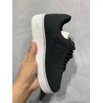 Air Force Cadarço Trançado Preto com Branco 