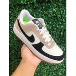 Nike Air Force Branco Preto e Nude 