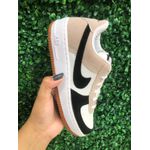 Nike Air Force Branco Preto e Nude 
