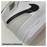 Tênis Botinha Jordan Cinza e Branco