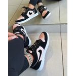 Jordan Low Preto e Rosa