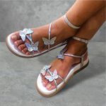 Papete Butterfly (BORBOLETA) - Off White / Metalizada