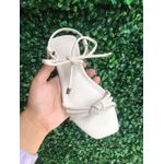 Rasteirinha Nó Off White 