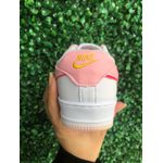 Nike Air Force Infantil- Branco com Rosa 
