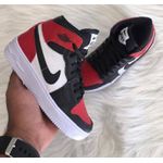 Tênis Botinha Jordan Preto e Vermelho