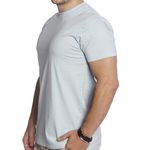 Camiseta Masculina Manga Curta Algodão Premium Gola Redonda - Branca