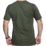 Camiseta Masculina Manga Curta Algodão Premium Gola Redonda - Verde Militar
