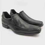Sapato Social Tradicional Em Couro Soft Comfort Calcar liso - Preto