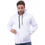 Moletom Canguru Blusa de frio Inverno - Branco