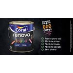 CORAL RENOVA ACETINADO EFEITO LOUSA PRETO 900ML 