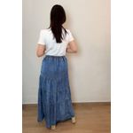 Saia Alice jeans longa