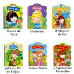 Livros chapeuzinho Vermelho João e Maria Cinderela Kit 6 und