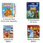 Livros infantis bíblicos histórias atividades divertidas 4un