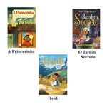 Livros infantis o jardim secreto - heidi - a princesinha 3un