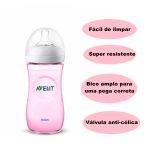 Mamadeira Pétala 260ml - Rosa - Philips Avent