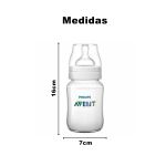 Mamadeira anti-cólica 260 ml - Transparente - Philips Avent