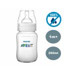 Mamadeira anti-cólica 260 ml - Transparente - Philips Avent
