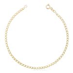 Pulseira Groumet 17cm em Ouro 18k