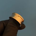 Par de Alianças Casamento Ouro 18k Amarelo 10mm Bvlgary 2 Frisos Polido 30g 