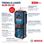 Trena Laser GLM 25-23 com alcance de 25m Bosch