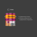 Tinta Esmalte Cor e Proteção Preto Fosco 3,6L Suvinil