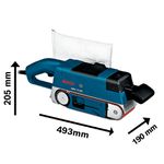 Lixadeira de cinta GBS 75 AE 750W 220V coletor de pó Bosch 