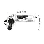 Esmerilhadeira angular Bosch GWS 17-125 S 1700W 220 V