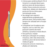 Broca Bosch CYL-9 Ceramic Encaixe Cilíndrico Ø6 x 80 mm 1U