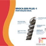 Broca SDS Plus-1 para concreto 6x50x110mm Bosch 