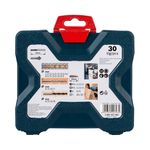 KIT DE PONTAS E BROCAS EM TITÂNIO X-LINE 30 PEÇAS BOSCH
