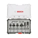 Jogo de Fresas Standard encaixe de 6 mm c/ 6 peças Bosch 