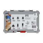 Jogo de Fresas Standard encaixe de 6 mm c/ 6 peças Bosch 