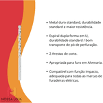 Broca para concreto Bosch CYL-1 Ø5x50x85mm
