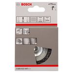 Escova de aço circular Bosch p/furadeira arame ondulado 75mm