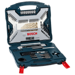 Kit de pontas e brocas em Titânio X-Line 100 peças Bosch