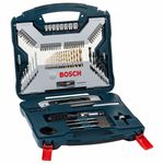 Kit de pontas e brocas em Titânio X-Line 100 peças Bosch