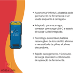 Bateria recarregável de íons de lítio 3,7V 1.0Ah Bosch