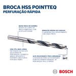 Broca Metal Aço Rápido HSS-Pointteq 1/8" Bosch