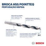 Broca Metal Aço Rápido HSS-PointTeQ 9/64" Bosch 