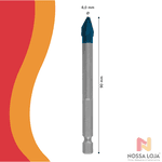Broca p/porcelanato EXPERT HEX-9 Hard Ceramic 8x90mm Bosch