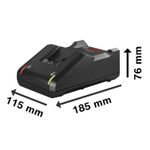 Kit 2 Baterias GBA 18V 4Ah + Carregador GAL18V-40 Bivolt Bosch