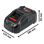 Kit Carregador GAL 1880 CV 127V e 2 Baterias PROCORE 18V 8,0 AH Bosch