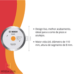 Disco Diamantado Ceramic continuo 110x20/16x8mm C/ 3 Pçs Bosch