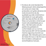 Disco de corte Standard for Metal 230x3mm centro reto C/ 50 Pçs Bosch